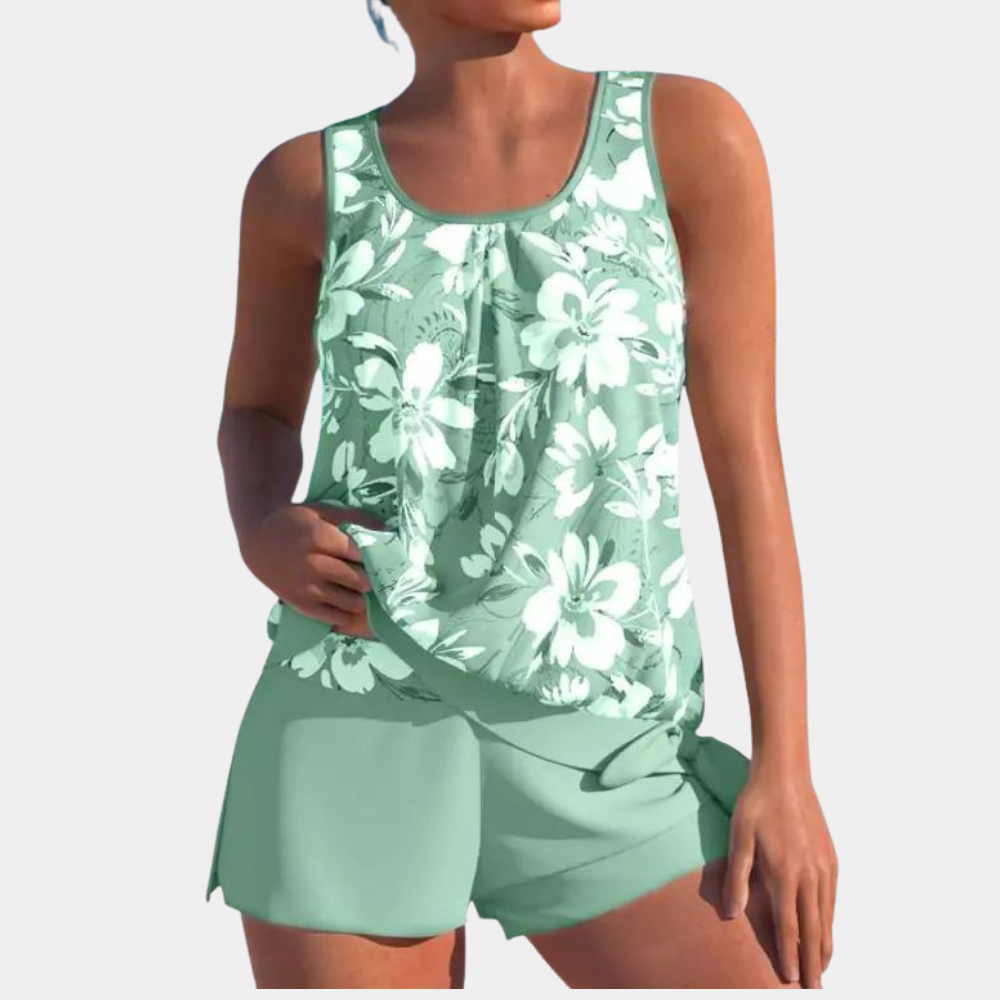 Valenzora | Geblümtes Tankini-Set