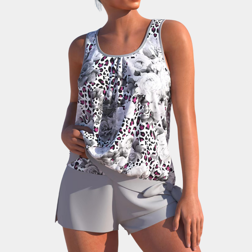 Valenzora | Geblümtes Tankini-Set