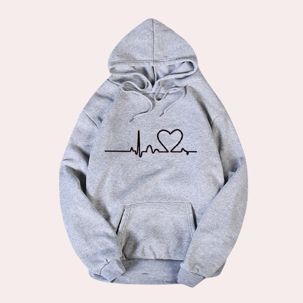 Valenzora | Very comfortable women's hooded hoodie that gives a cozy, minimalist look
