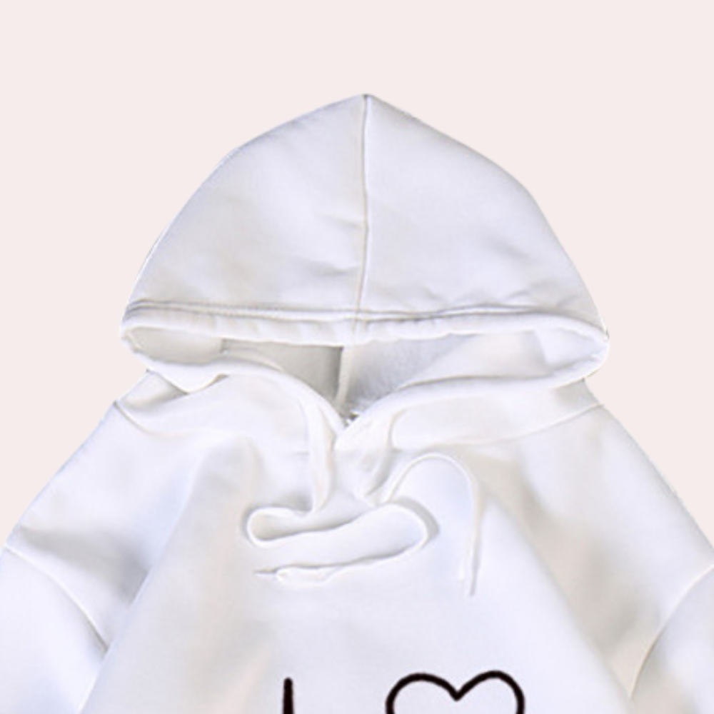 Valenzora | Very comfortable women's hooded hoodie that gives a cozy, minimalist look