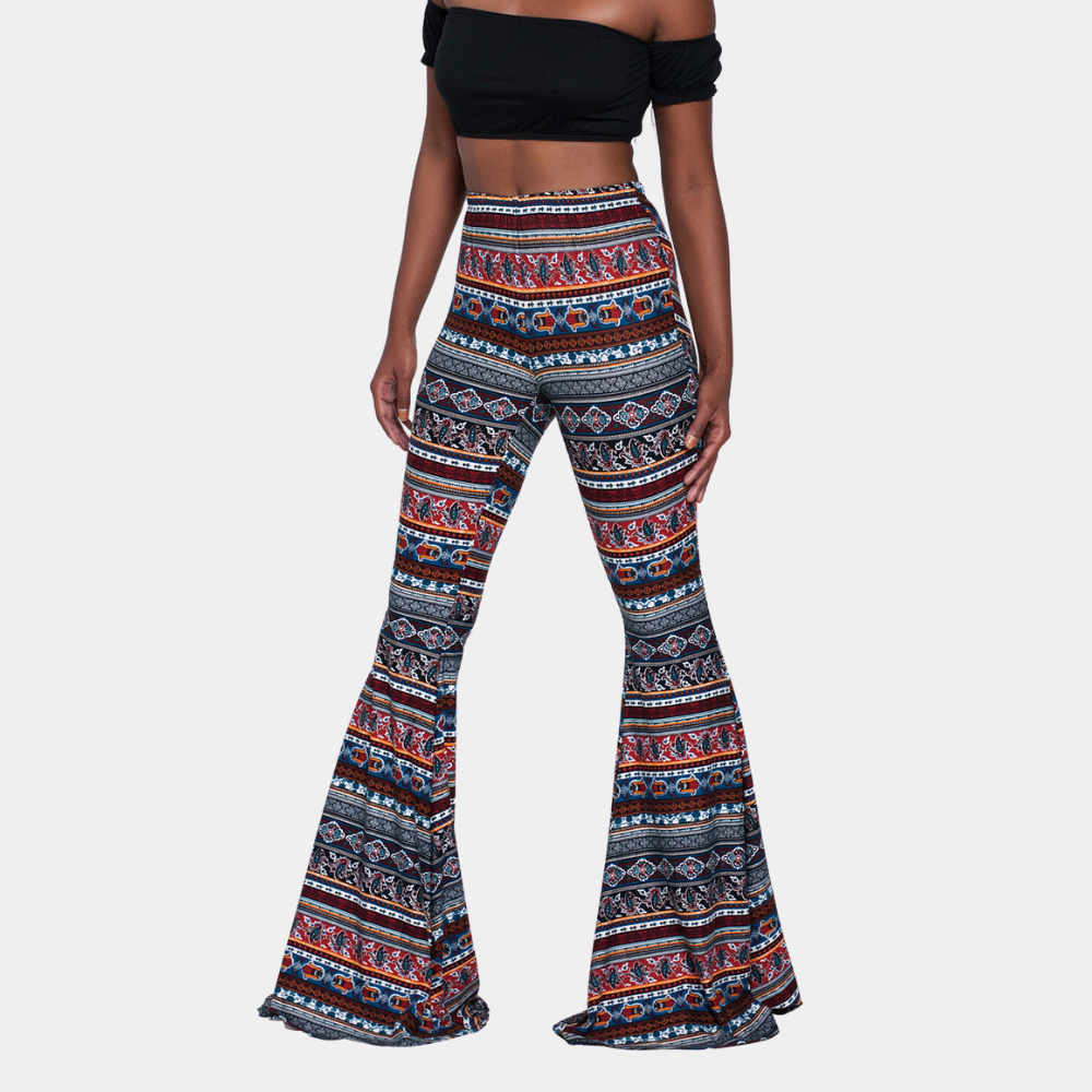 Valenzora | Trousers with modern print for women