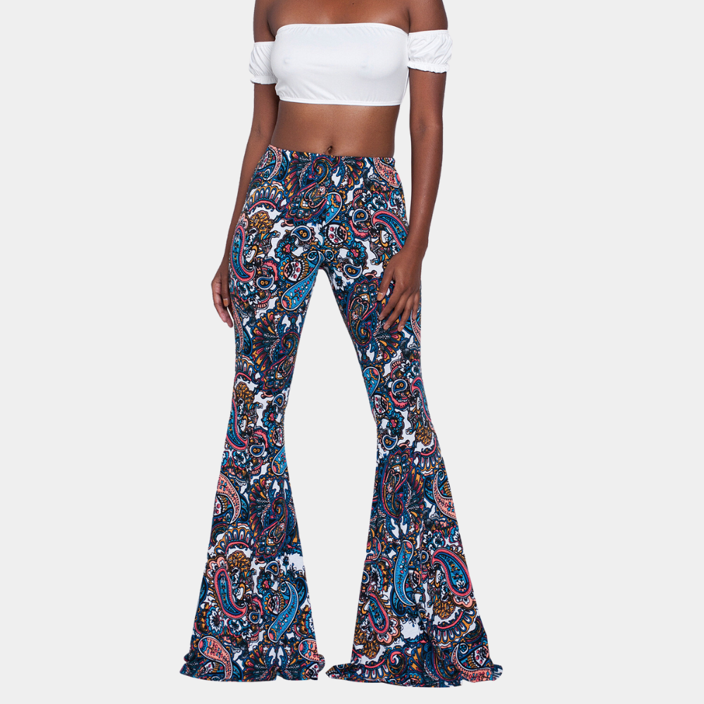 Valenzora | Trousers with modern print for women