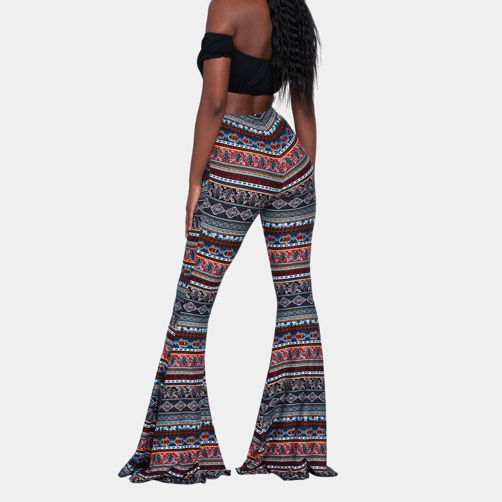 Valenzora | Trousers with modern print for women
