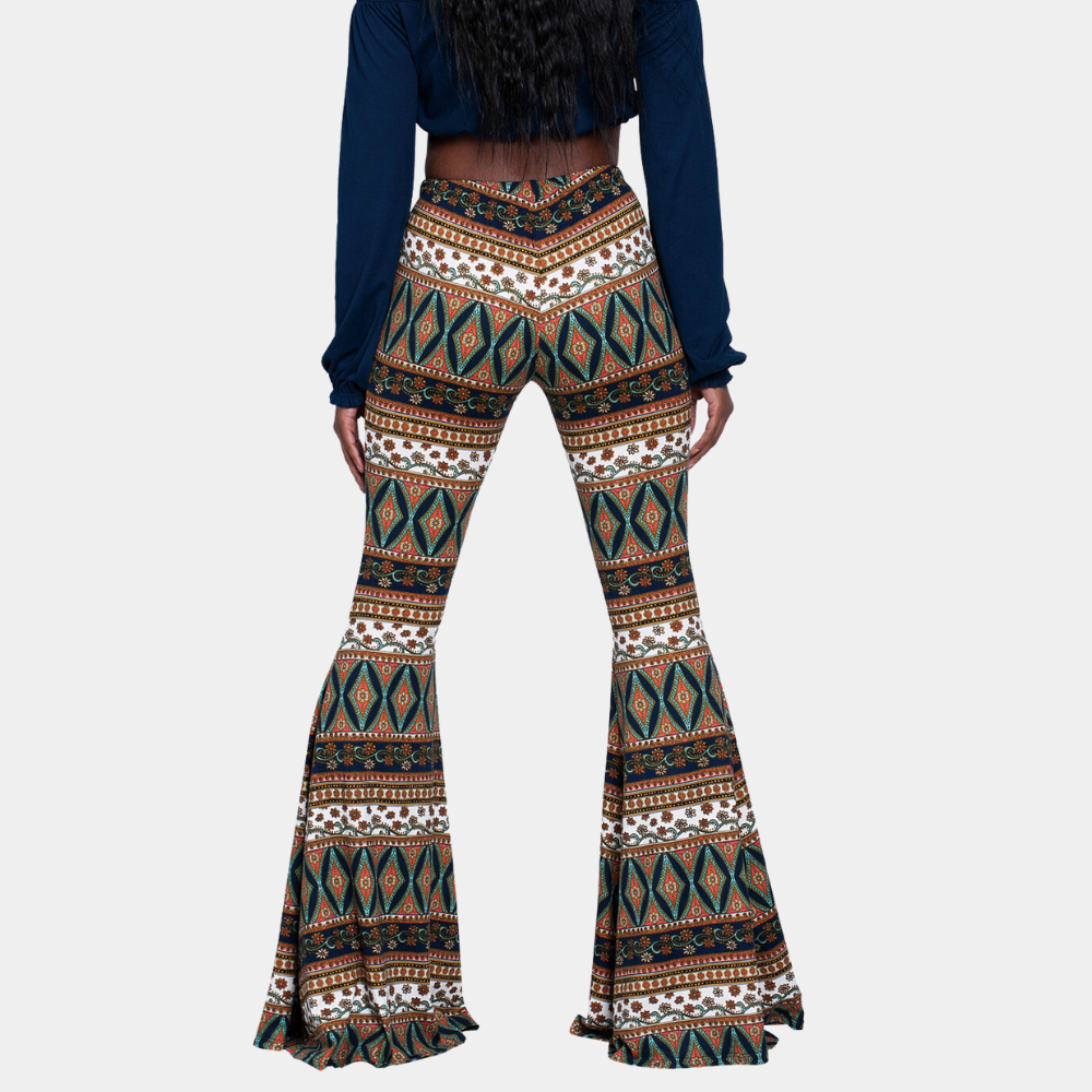 Valenzora | Trousers with modern print for women