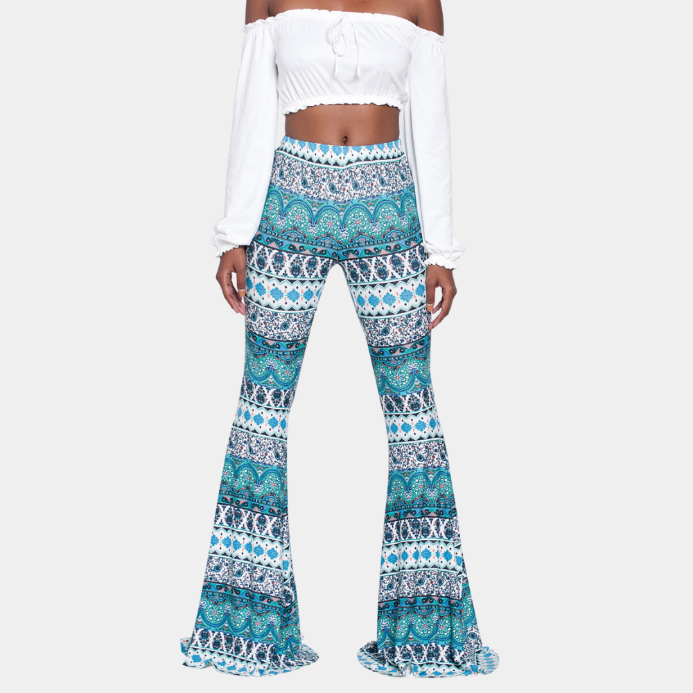 Valenzora | Trousers with modern print for women