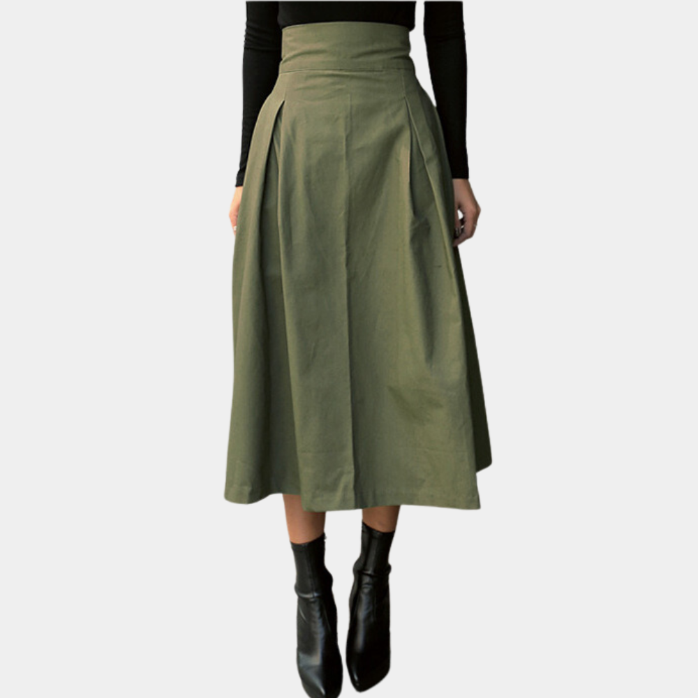 Valenzora | Damen-Rock mit hoher Taille und Schleife