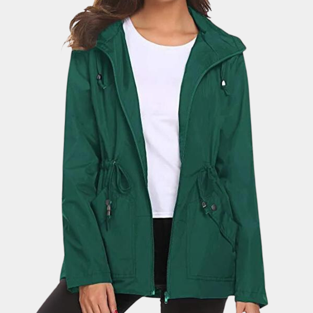 Valenzora | Adjustable Jacket with Hood and Pockets for Women