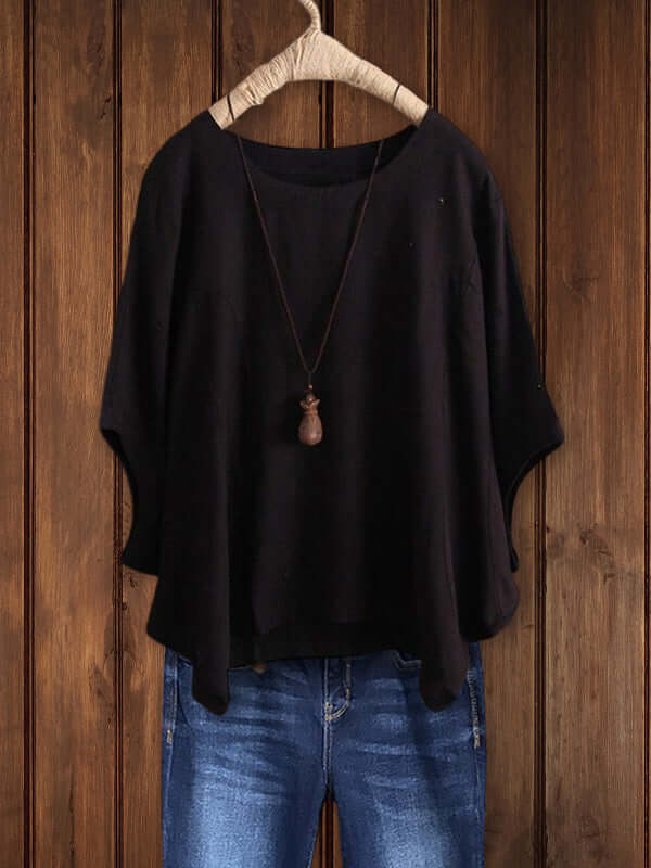 Valenzora | Round neck tunic top