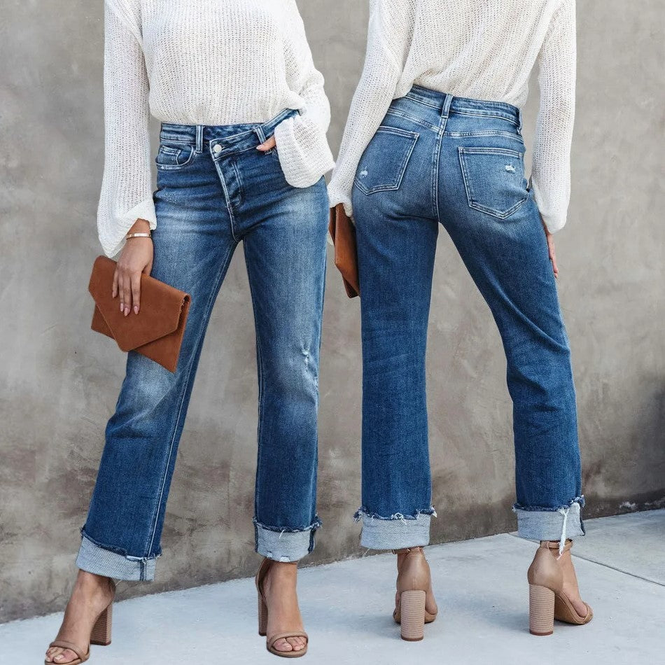 Valenzora | Trendy high-waisted jeans