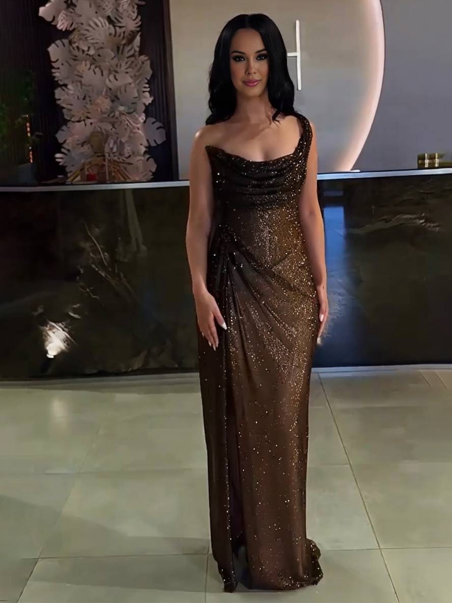 Valenzora | Long Fitted Irregular Side Slit Sleeveless Elegant Women's Ball Prom Evening Dress
