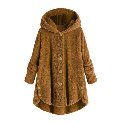Valenzora Kapuzenmantel für Damen aus warmer Wolle.