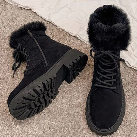 Valenzora | Comfortable winter anti-slip snow boots with zipper for women