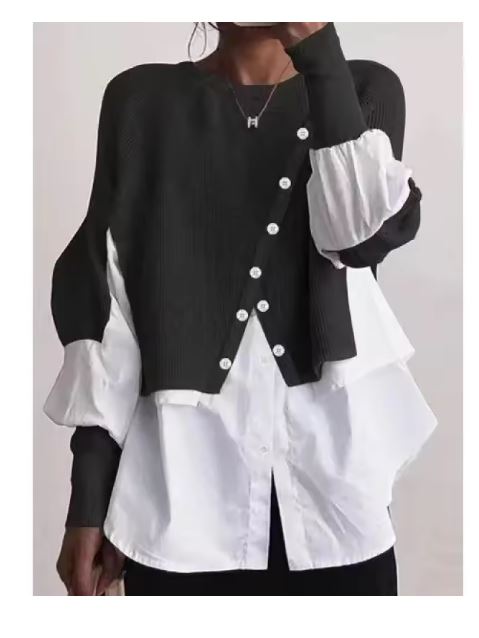 Valenzora - Elegant sweater with shirt