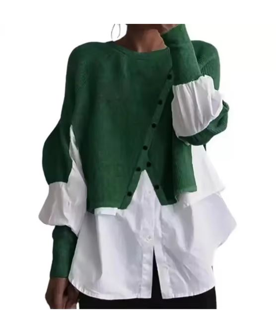 Valenzora - Elegant sweater with shirt