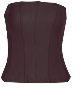 Women's corset top with elegant cut and figure-shaping design, size S