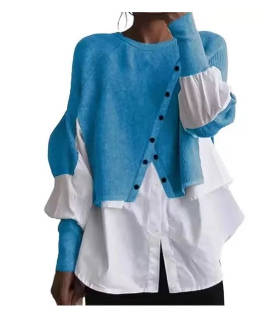Valenzora - Elegant sweater with shirt