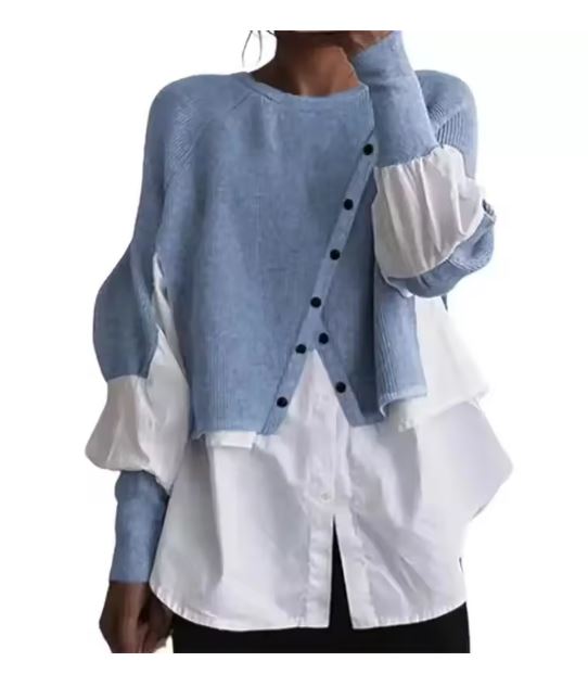Valenzora - Elegant sweater with shirt