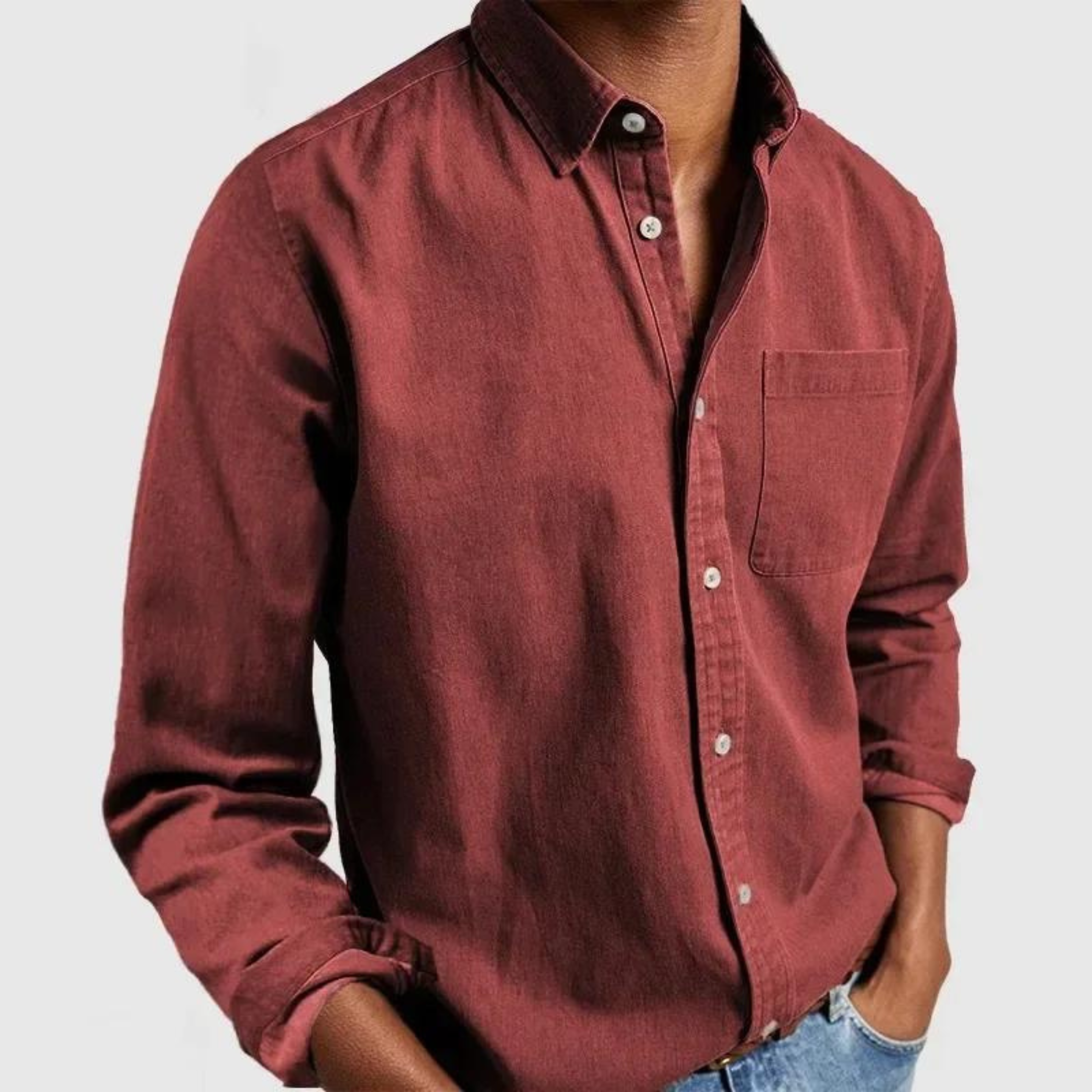 Valenzora | A comfortable long-sleeved shirt with a collar