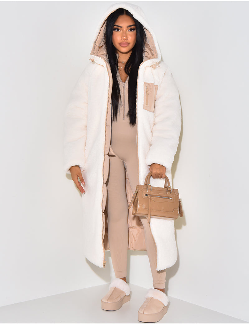 Valenzora | Warm lined winter jacket for women - Reversible fleece jacket