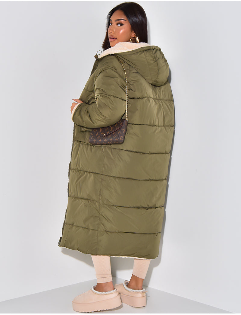 Valenzora | Warm lined winter jacket for women - Reversible fleece jacket
