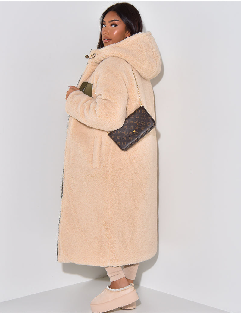 Valenzora | Warm lined winter jacket for women - Reversible fleece jacket