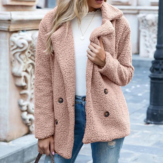 Elegant faux fur jacket