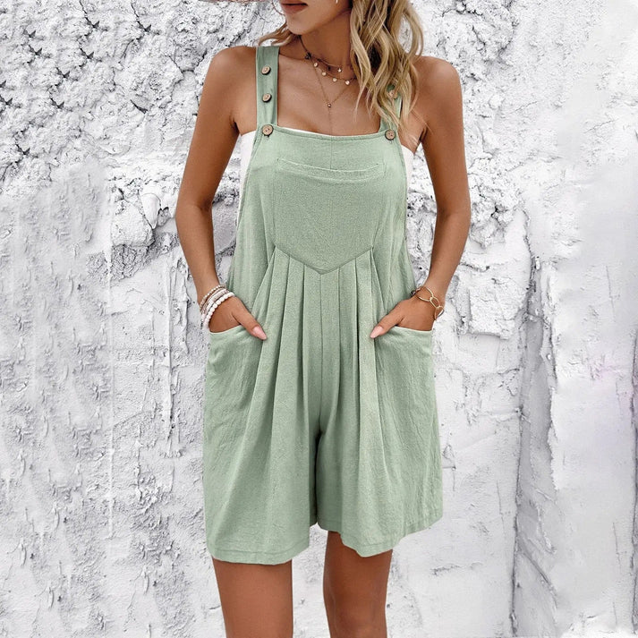 Valenzora | Light blue denim jumpsuit