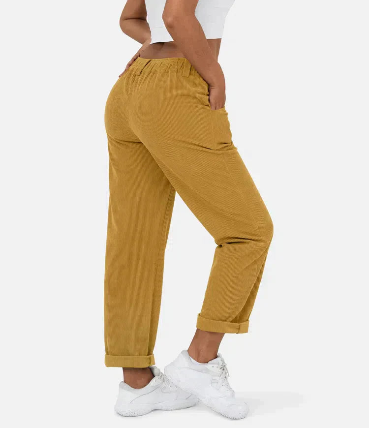 Damenhose in Cord-Optik