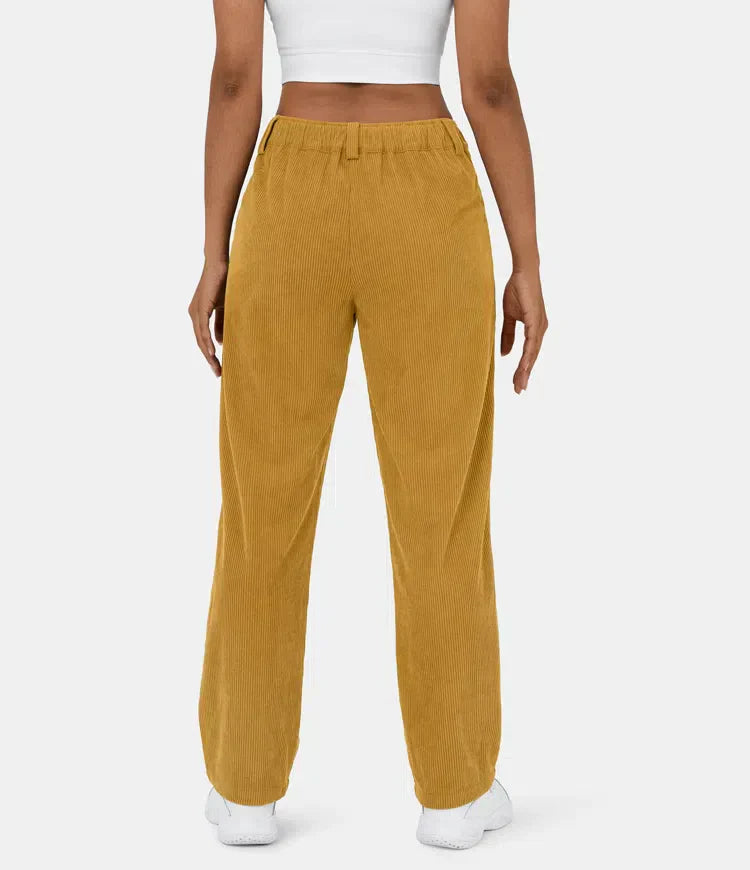 Damenhose in Cord-Optik