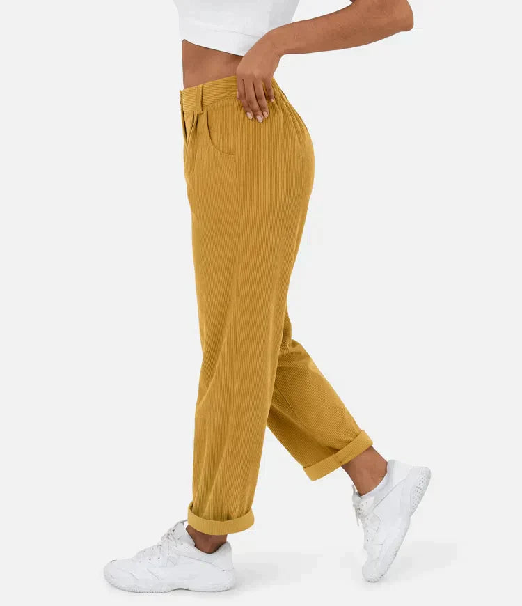 Damenhose in Cord-Optik
