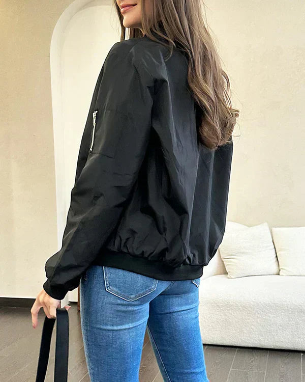 Valenzora - Stylish Classic Bomber Jacket with Pockets - Perfect for Any Occasion