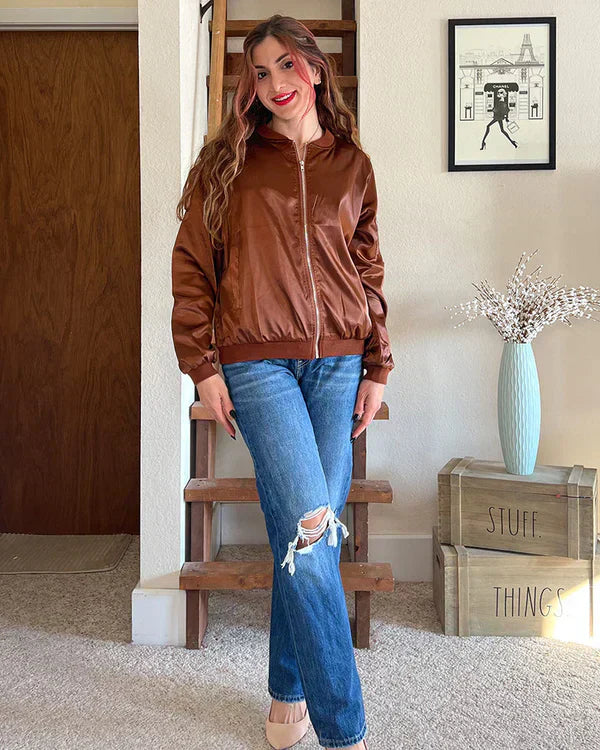 Valenzora - Stylish Classic Bomber Jacket with Pockets - Perfect for Any Occasion
