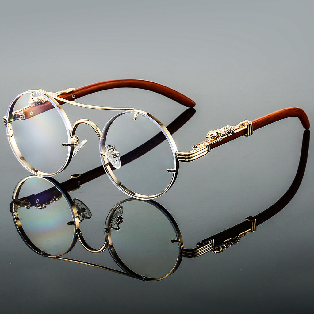 Valenzora | Oval Retro Sunglasses Made of Metal