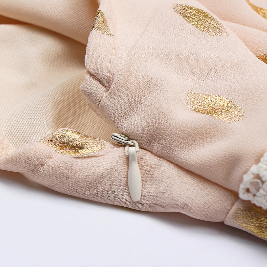 Valenzora - Embroidered sleeveless long dress