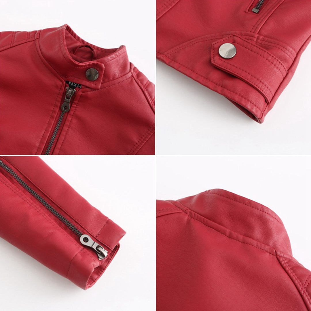 Valenzora | Classic leather biker jacket