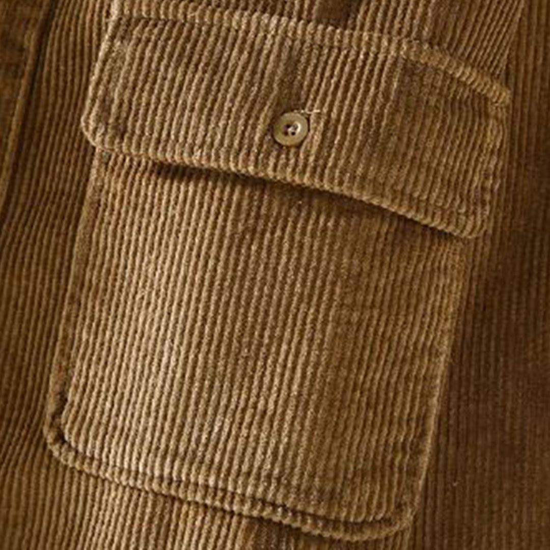 Valenzora | Long-sleeved corduroy jacket with pockets