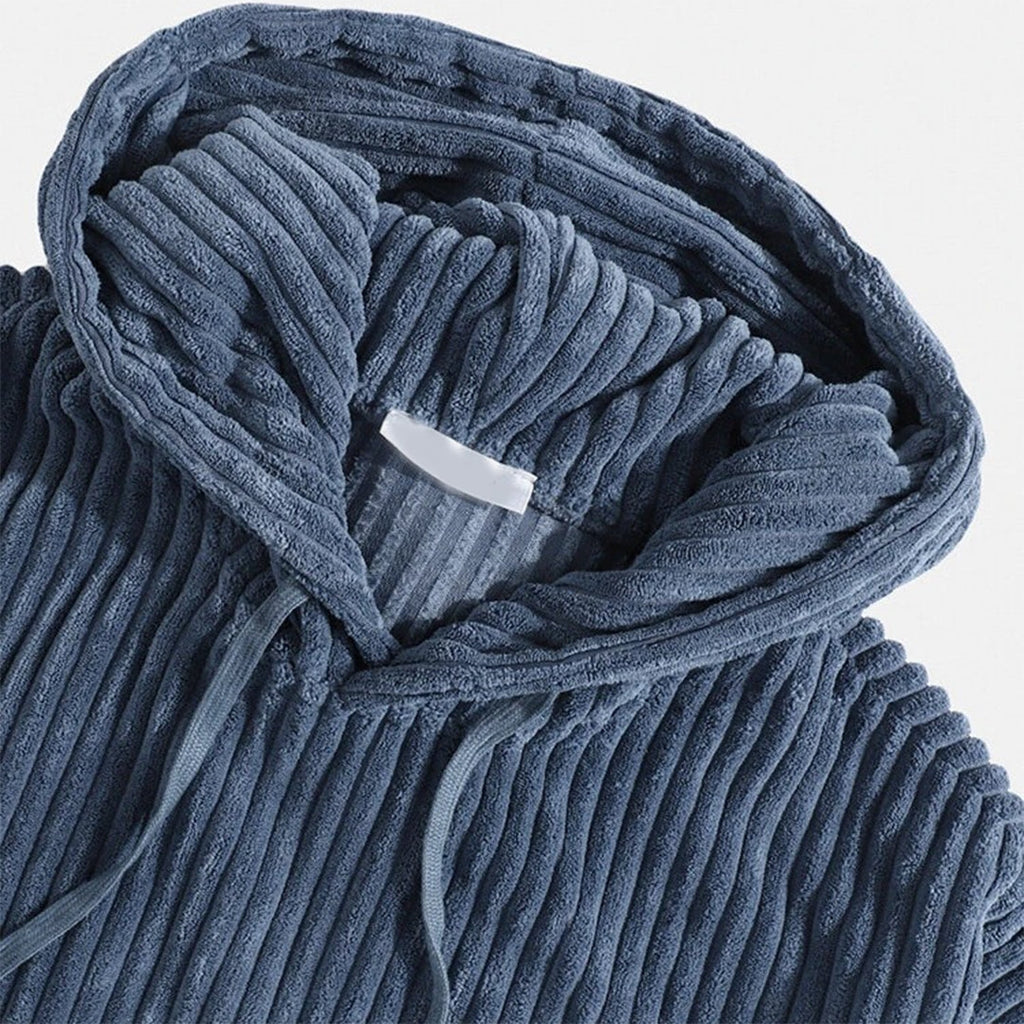 Valenzora | Corduroy hooded sweatshirt