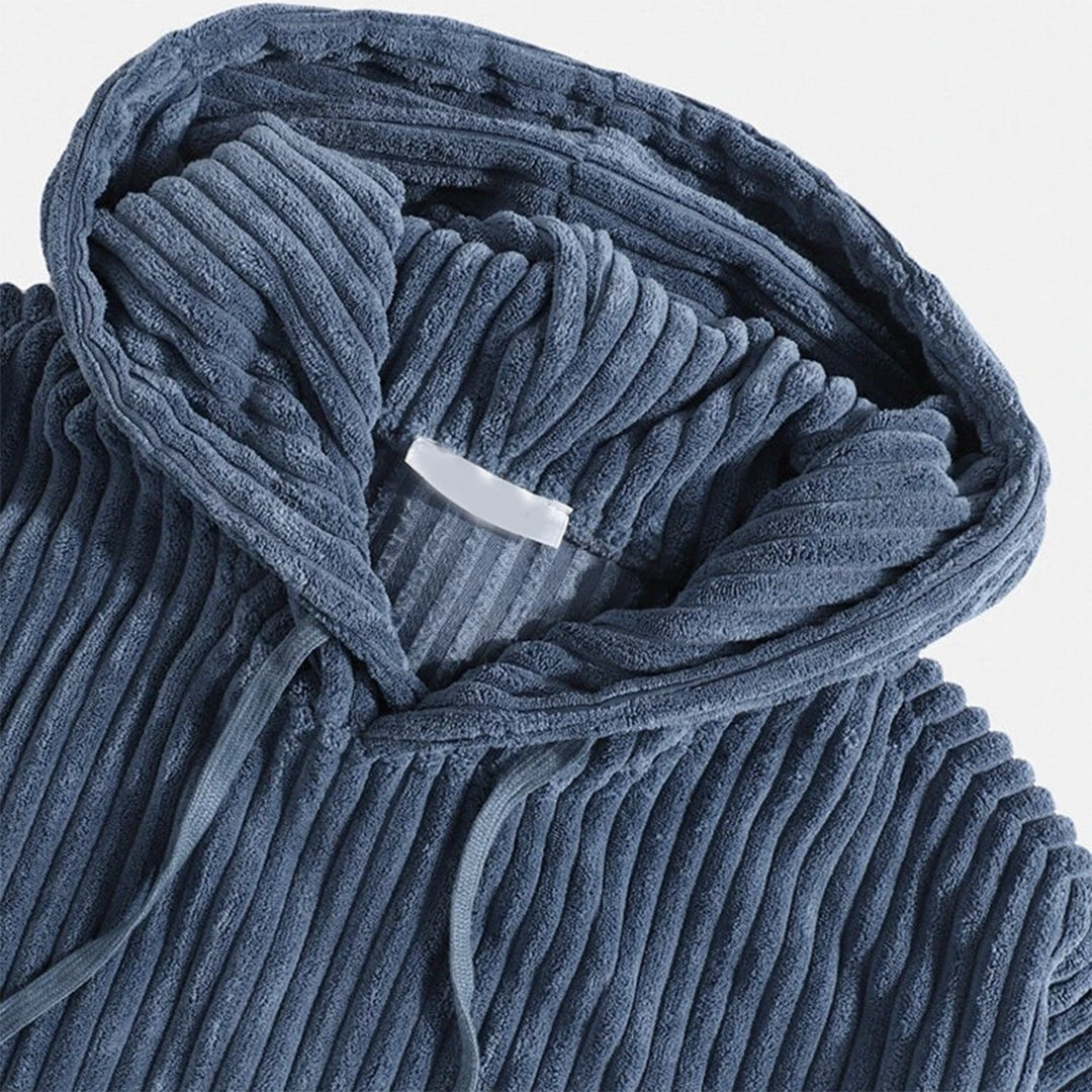 Valenzora | Corduroy hooded sweatshirt