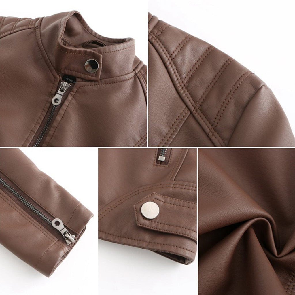 Valenzora GLAM: Modern leather jacket for women