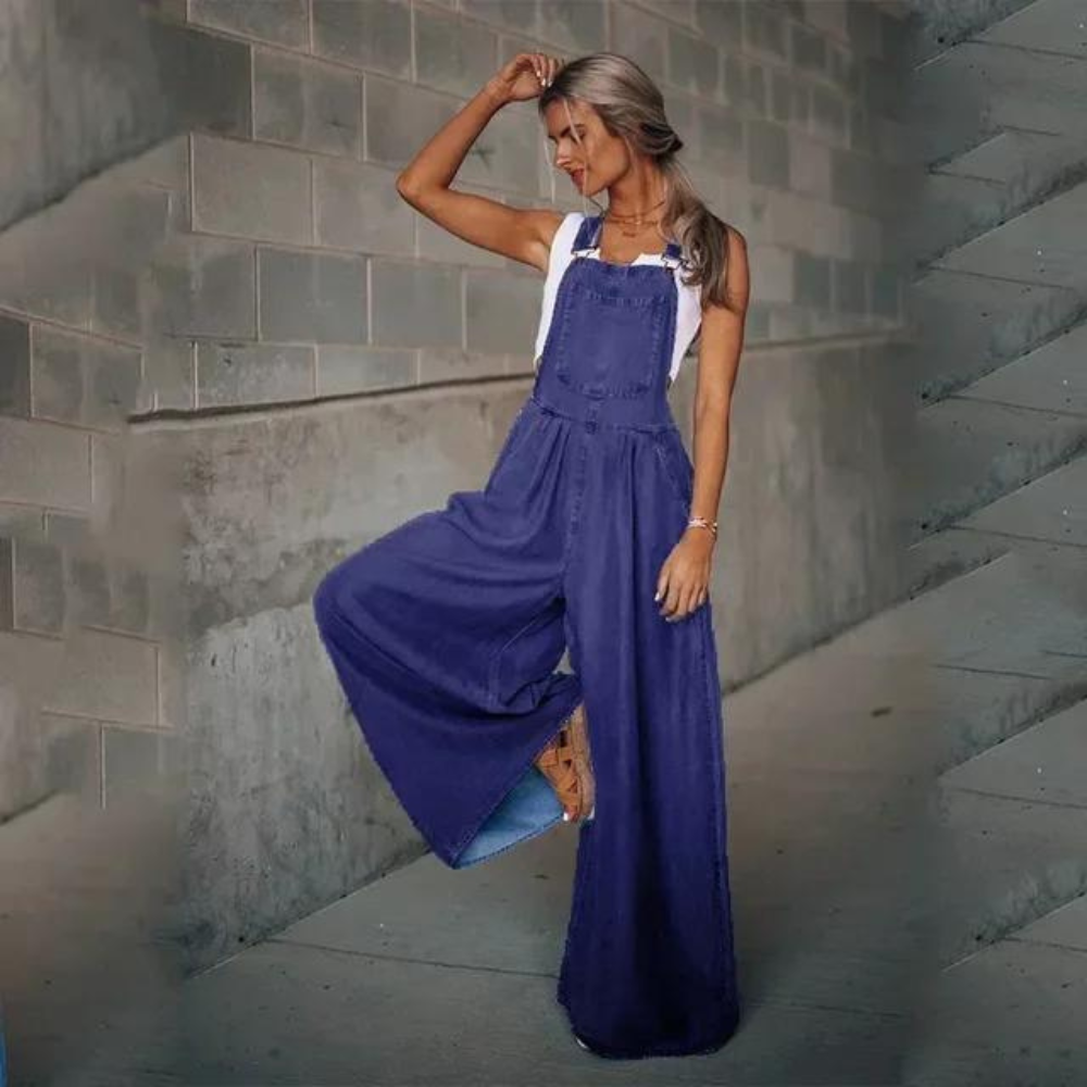 Valenzora | Elegant Adjustable Denim Jumpsuit