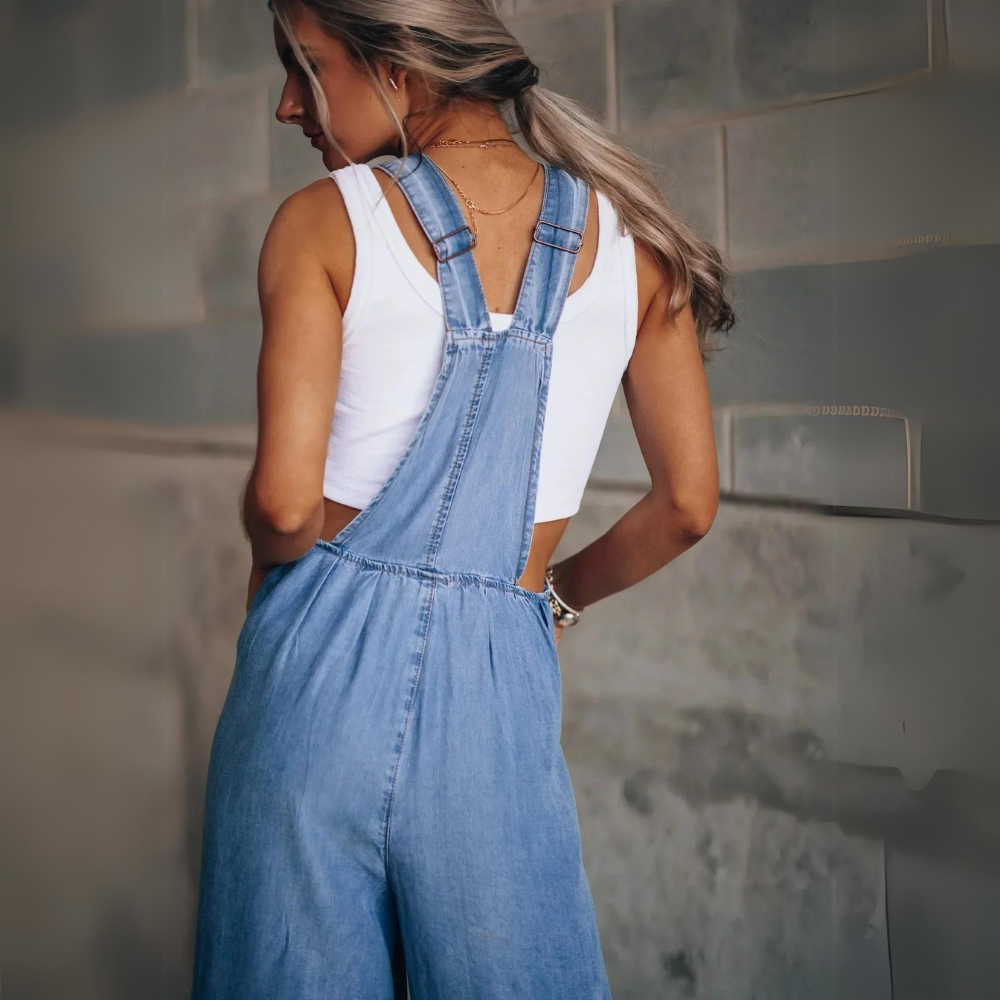 Valenzora | Elegant Adjustable Denim Jumpsuit