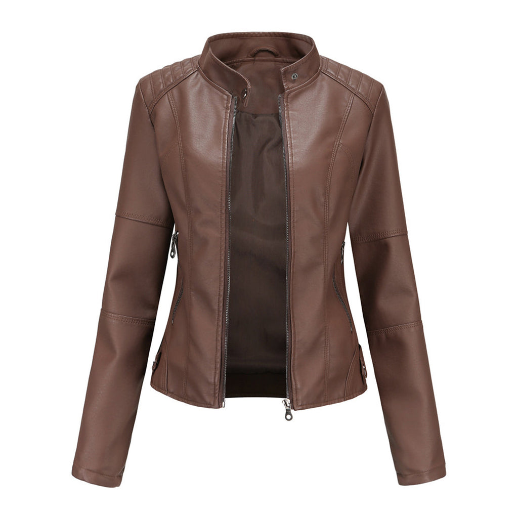 Valenzora GLAM: Modern leather jacket for women