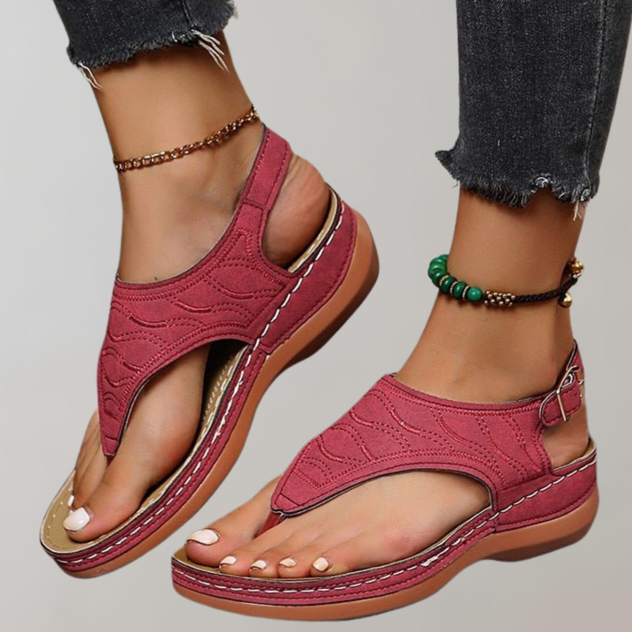 Valenzora – Damen Sandalen | Bequeme Damensandalen | Plateau Sandalen