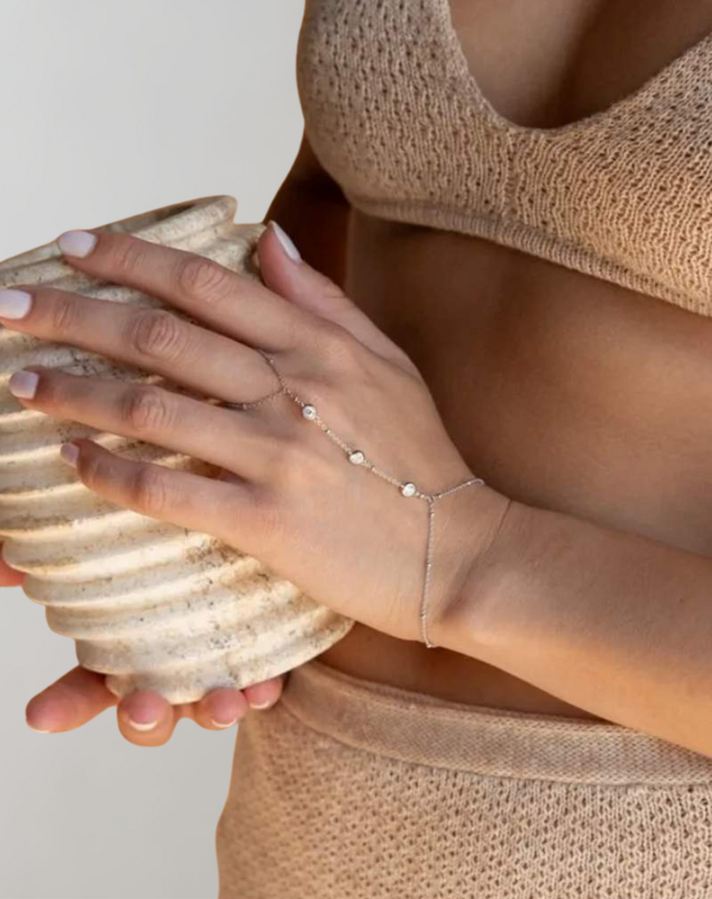 Valenzora - Gold-plated women's bracelet with ring | Jewelry for summer
