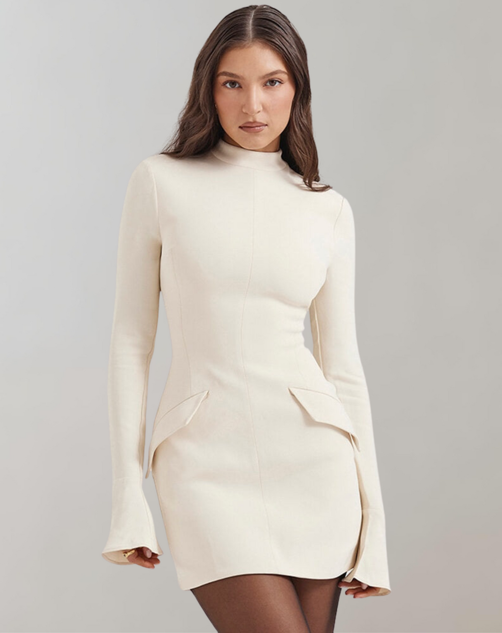 Valenzora – Schickes Cocktailkleid | Enges Minikleid mit Taschen