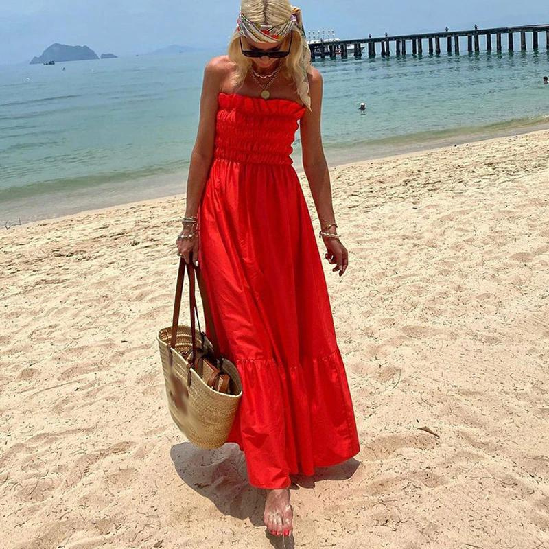 Valenzora | Strapless Maxi Dress An effortlessly stylish summer essential for all occasions