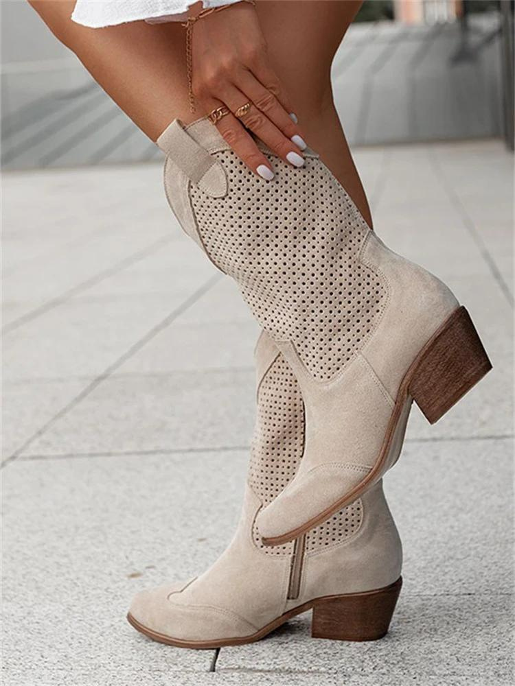 Valenzora | Atemberaubende Cowboystiefel mit niedrigem Absatz