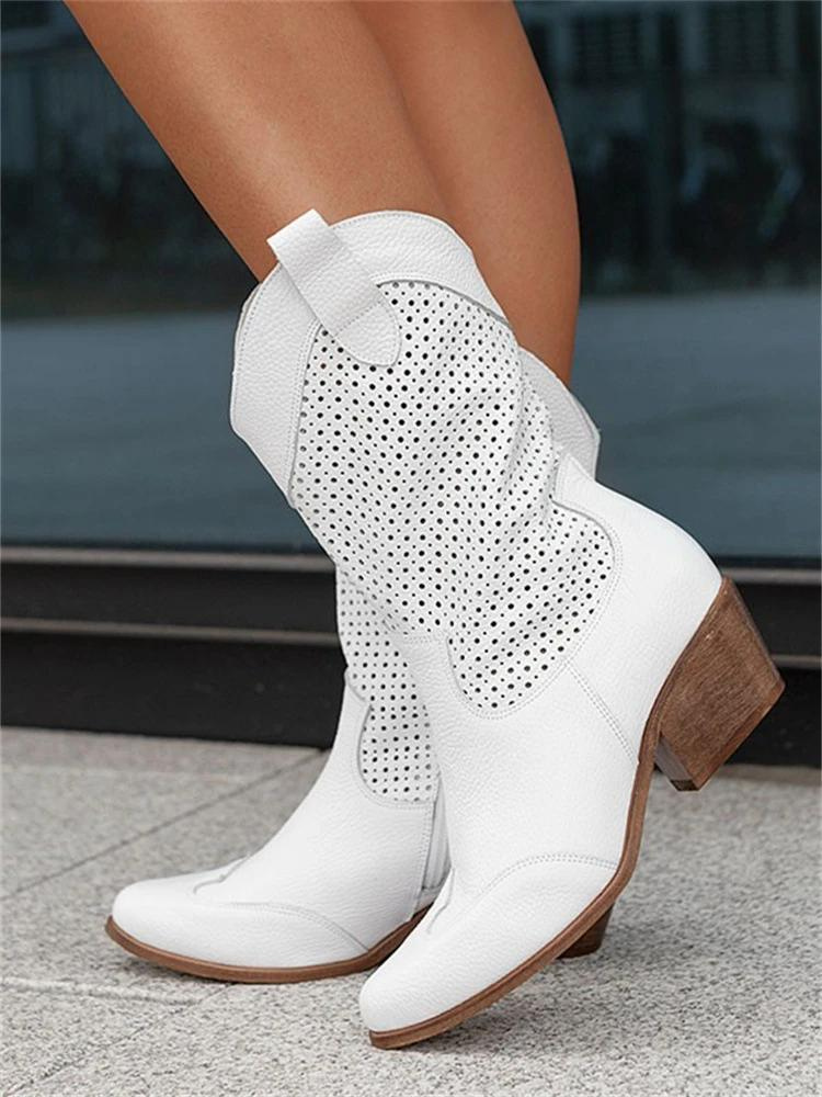 Valenzora | Atemberaubende Cowboystiefel mit niedrigem Absatz