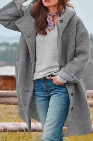 Valenzora | elegant solid-color coat
