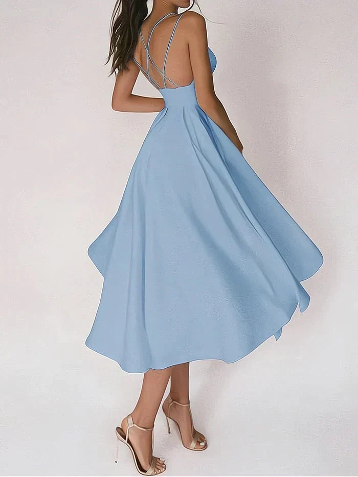 Valenzora - Elegantes Kleid mit V-Ausschnitt